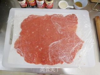 蜜汁猪肉脯❤️鲜甜咸香,肉质紧实有嚼头的做法步骤:5