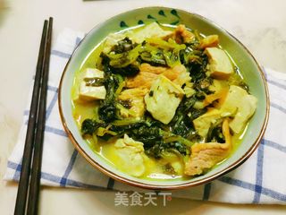 雪里红炖豆腐的做法步骤:8