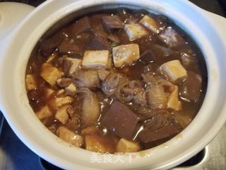 鸭血烧豆腐的做法步骤:12