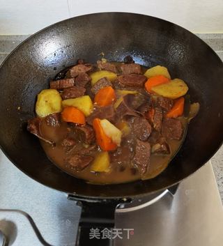 土豆炖牛腩的做法步骤:15