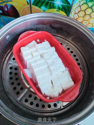 土豆肉末蒸豆腐的做法步骤:2