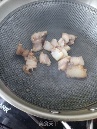 皱皮椒炒腊肉的做法步骤:9