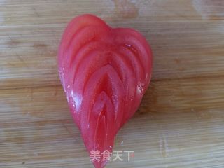 西红柿拌白糖的做法步骤:6