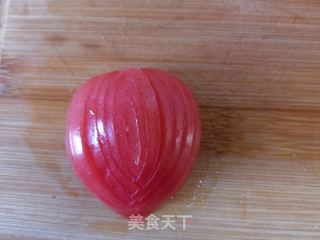 西红柿拌白糖的做法步骤:4