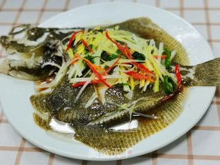 清蒸多宝鱼的做法步骤:11