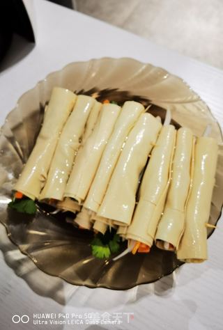 串肉店里的爆款$烤干豆腐卷的做法步骤:9