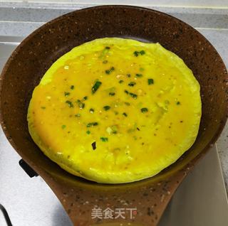 葱香鸡蛋饼的做法步骤:6