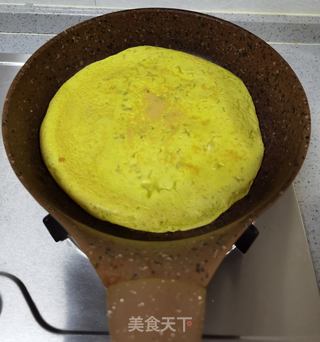 葱香鸡蛋饼的做法步骤:7
