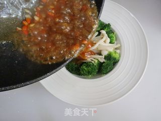 菌菇西兰花❤️低脂少油更健康的做法步骤:6