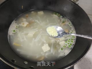 白萝卜豌豆汤的做法步骤：15