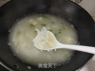 白萝卜豌豆汤的做法步骤：16