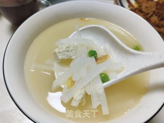 白萝卜豌豆汤的做法步骤:17