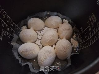 电饭锅韩式烤鸡蛋的做法步骤:6