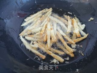 干煸藕条的做法步骤:8