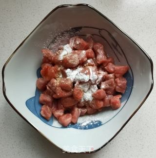彩椒牛肉丁的做法步骤:6