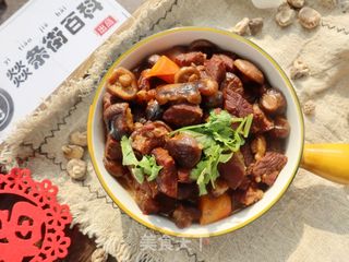 野生干香菇炖牛肉❤️肉质软烂❗️菌香十足的做法步骤:15