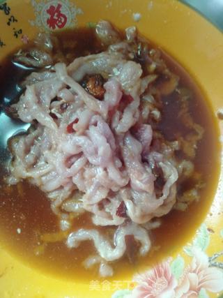苦瓜炒肉丝的做法步骤:4
