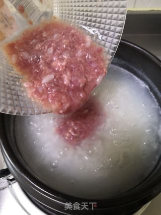砂锅牛肉粥的做法步骤:9