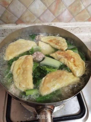 蛋饺汤的做法步骤:21