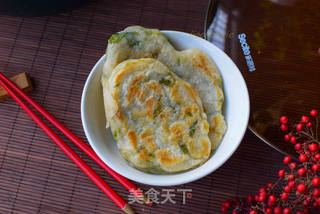 香葱发面早餐饼的做法步骤:7