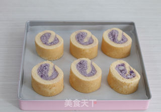 岩烧芋泥卷 | 浓郁芝士遇上奶香芋泥~的做法步骤:14
