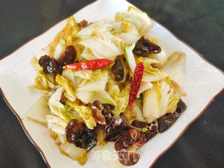 醋溜木耳白菜的做法步骤:14