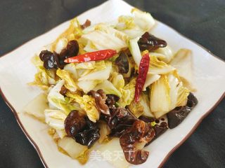 醋溜木耳白菜的做法步骤:15