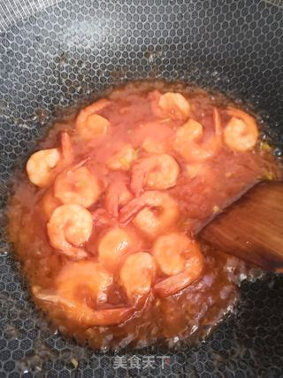 糖醋茄汁虾仁的做法步骤:11