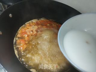 番茄菠菜鸡蛋汤的做法步骤：9