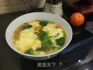 番茄菠菜鸡蛋汤的做法步骤：15