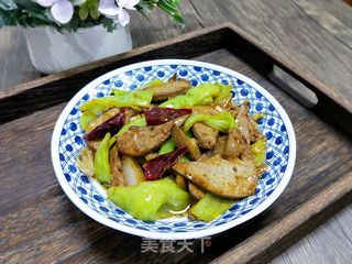 青椒炒猪肝 的做法步骤:14