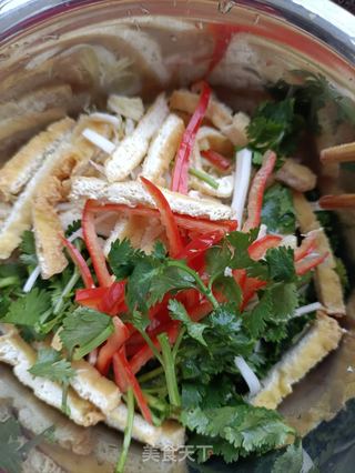 “白菜”白菜拌豆腐干的做法步骤:8