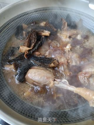 羊肚菌炖大鹅的做法步骤:19