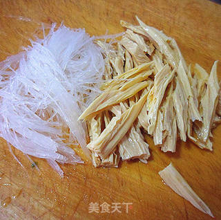 鸡胸炒合菜的做法步骤:5