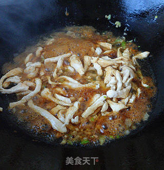 鸡胸炒合菜的做法步骤:10
