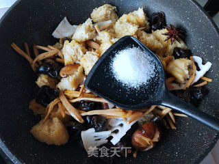 四鲜烤麸的做法步骤:7
