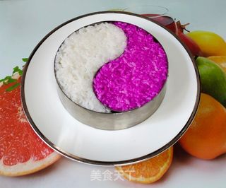 创意太极米饭的做法步骤:8