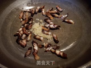 腊肉炒菜花的做法步骤:6