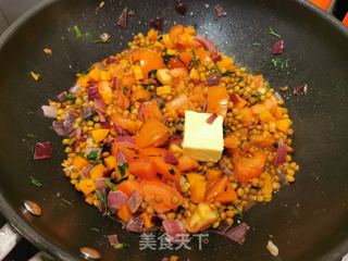煎鳕鱼配烩小扁豆的做法步骤:8