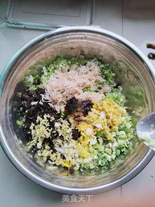 白菜木耳素馅饺子的做法步骤:7
