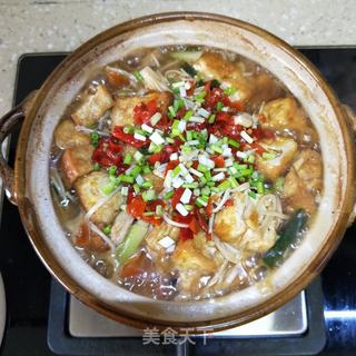 金针菇炖豆腐 的做法步骤:13