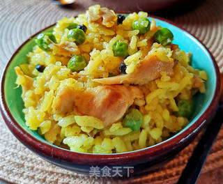 姜黄鸡肉饭的做法步骤:15
