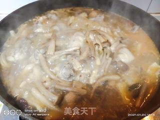 草鸡炖茶树菇的做法步骤:9