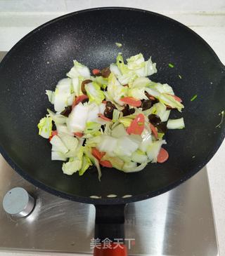 白菜豆腐煲的做法步骤:9