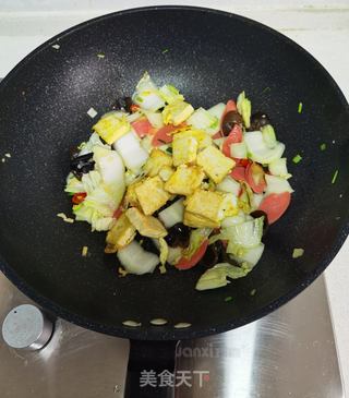 白菜豆腐煲的做法步骤:10