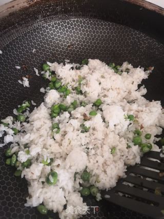 金玉满堂炒米饭的做法步骤:7