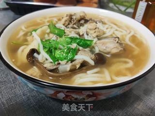 香菇鸡汤面的做法步骤:9