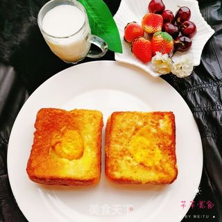 香煎吐司片的做法步骤:9