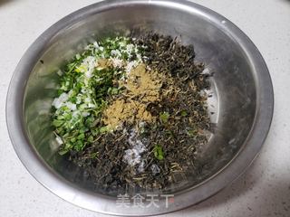 马齿菜鹅蛋包子的做法步骤:10