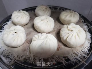 马齿菜鹅蛋包子的做法步骤:18
